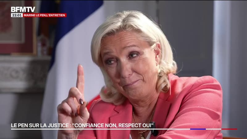 Procès en appel du RN: "Confiance dans la justice de mon pays? Au fond, j'aimerais avoir confiance", déclare Marine Le Pen
