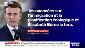 Emmanuel Macron annonce qu'Élisabeth Borne fera le point sur plusieurs réformes "dans les 15 premiers jours de juillet"