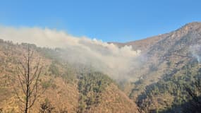 Incendie dans la vallée de la Roya le 8 mars 2025
