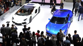 Vue du Mondial de l'Auto 2014.