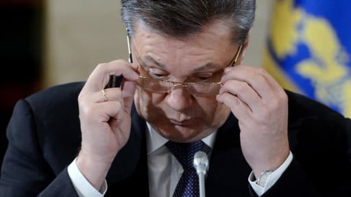 Viktor Ianoukovitch, le 13 décembre 2013 à Kiev. Il était encore président de l'Ukraine.