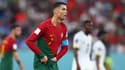 Cristiano Ronaldo avec la main dans le short lors de Portugal-Ghana