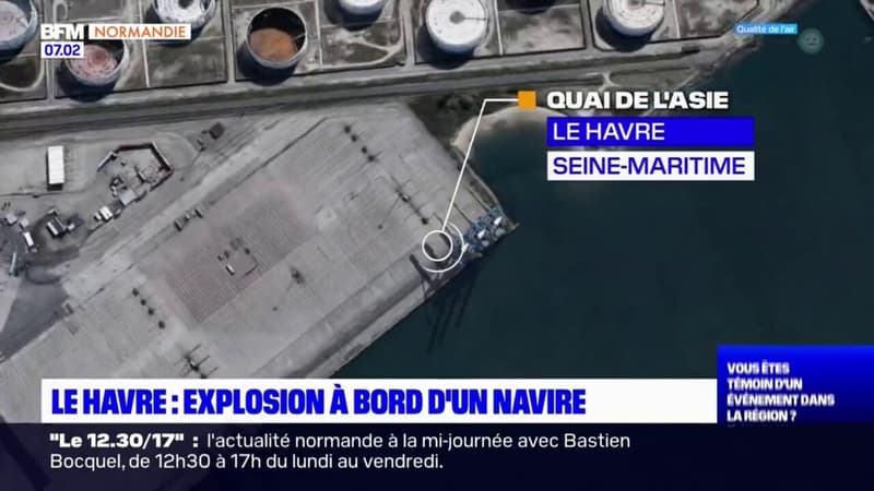 Le Havre: explosion à bord d'un navire transportant du matériel pour un chantier éolien