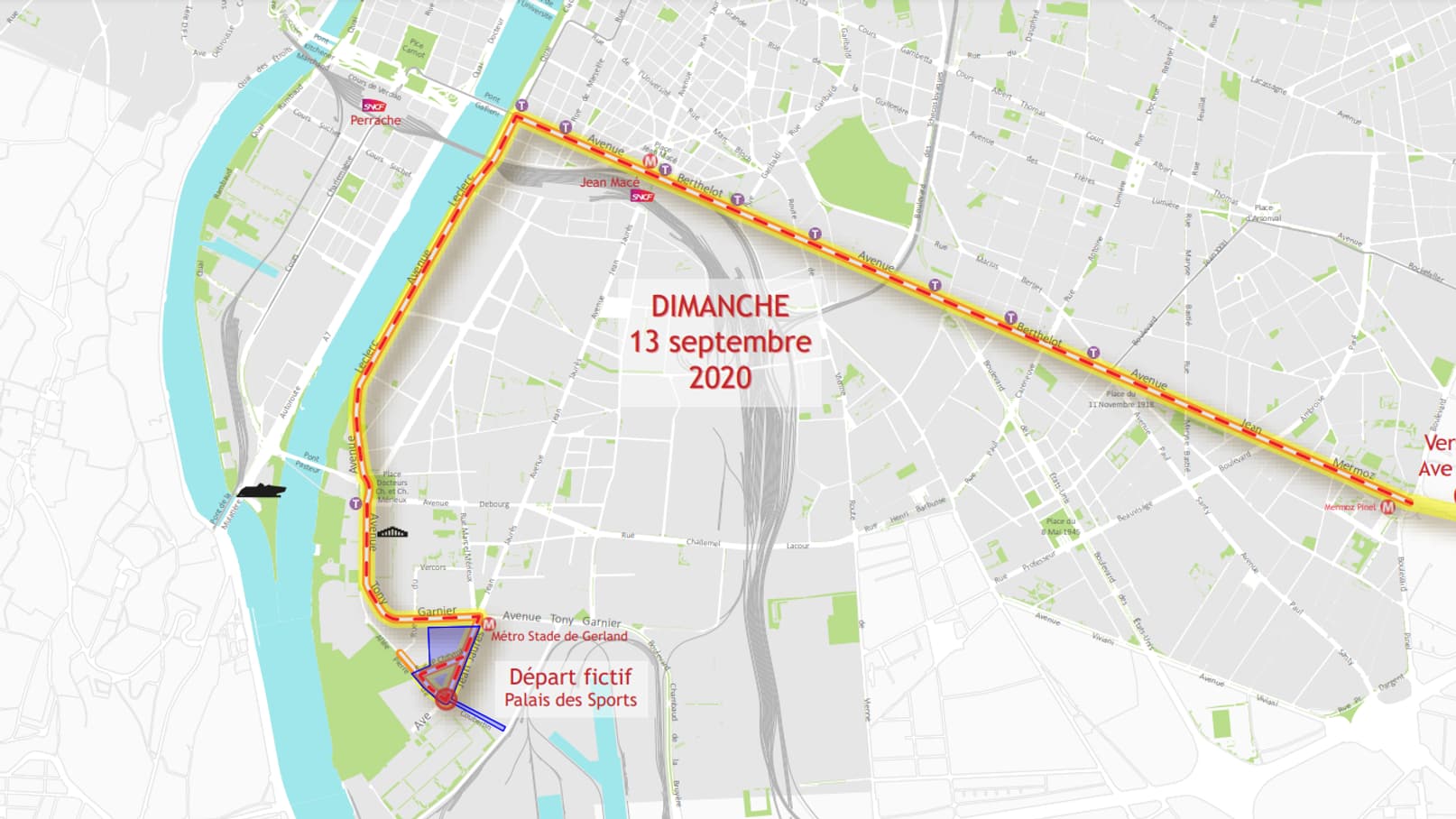 Le Tour de France partira dimanche de Gerland, à Lyon. Le Tour de France partira dimanche de Gerland, à Lyon.