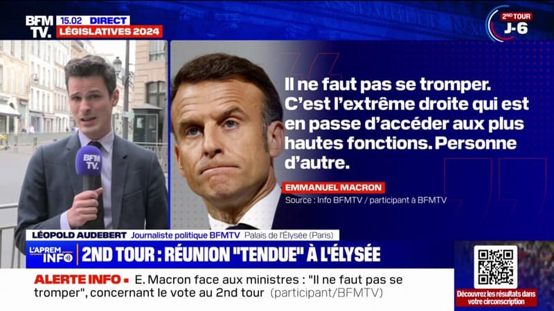Législatives: Emmanuel Macron a réuni plusieurs ministres à l'Élysée pour établir une stratégie pour le second tour