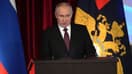 Vladimir Poutine lors d'un discours à Moscou le 20 mars 2023