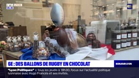Une chocolaterie de Lyon a confectionné des ballons de rugby en chocolat