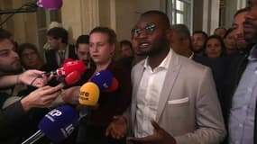 Le député LFI Carlos Martens Bilongo réagit après une interpellation raciste à l'Assemblée nationale. 