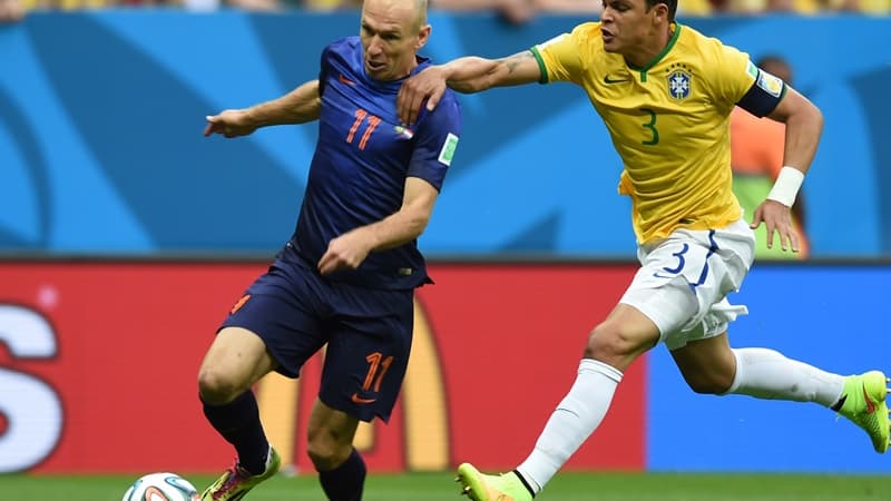 Robben et Thiago Silva