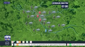 Météo Paris-Île-de-France du mercredi 11 janvier 2017: Des pluies faibles mais persistantes cet après-midi
