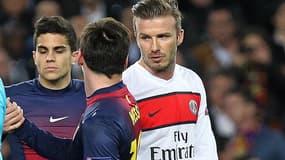Beckham et Messi en 2013