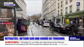 Réforme des retraites: retour sur une soirée de tensions à Paris