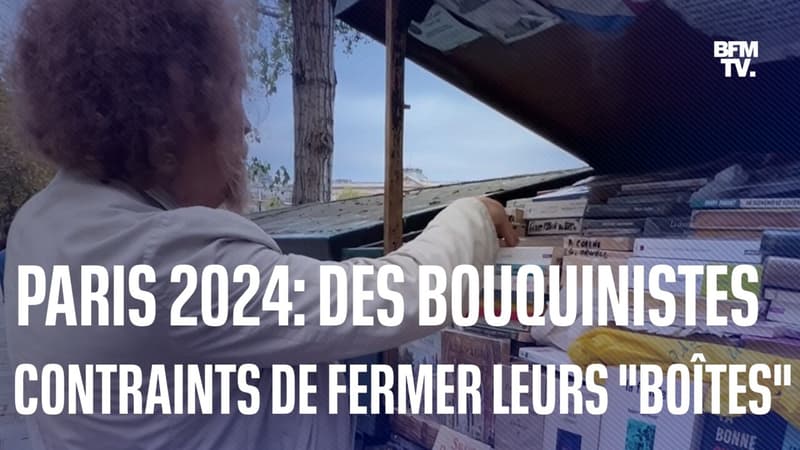 Paris 2024: des bouquinistes contraints de fermer 