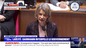  "Un acte qui défie la République": Gérald Darmanin interpelle la ministre de l'Éducation nationale Anne Genetet au sujet de l'enseignante agressée à Tourcoing