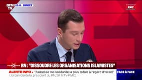 Attaques du Hamas contre Israël: "Le Qatar, comme l'Iran, sont à l'origine, financièrement parlant, de ce qui est en train de se passer", selon Jordan Bardella 