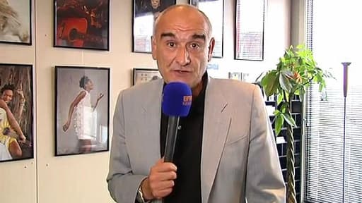 Pascal Nègre, président d'Universal Music France au micro de BFMTV, jeudi.