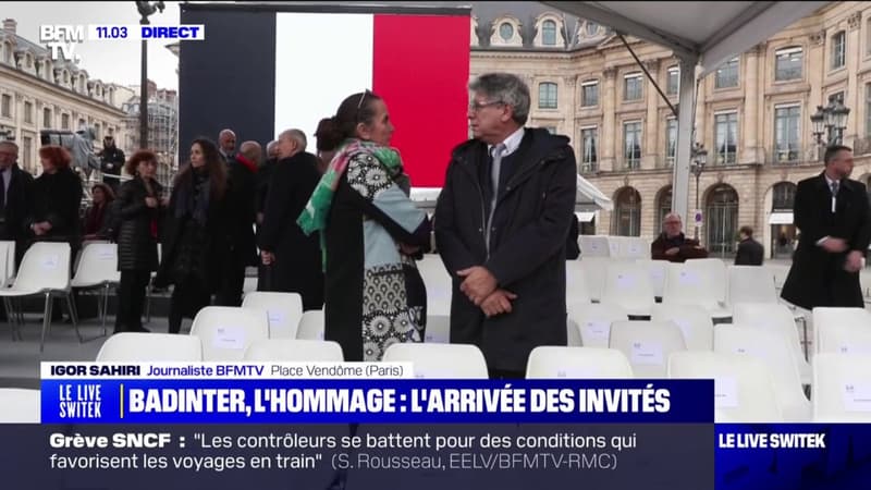 Hommage à Robert Badinter: les deux députés LFI sont arrivés place Vendôme, malgré l'opposition de la famille