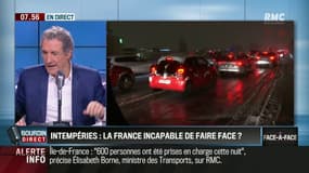 Ce matin, Eric Brunet a employé les grands moyens pour utiliser sa voiture