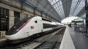 Photo d'un train TGV à la gare de Bordeaux Saint-Jean, le 15 mai 2025 (illustration) 