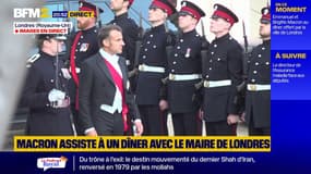 Royaume-Uni: Emmanuel Macron arrive au banquet de la City à Londres