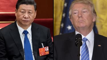 Xi Jinping, le dirigeant chinois et Donald Trump, le président américain.