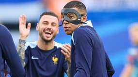 Kylian Mbappé avec l'équipe de France le 21 juin 2024