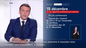 Emmanuel Macron: "Il ne s'agira pas de vacances de Noël comme les autres"