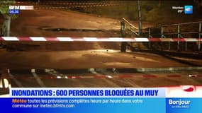 Inondations dans le Var: 600 personnes bloquées au Muy après la chute d'un pont
