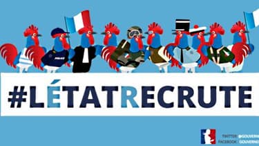 L'image choisie par le gouvernement pour illustrer l'opération "l'Etat recrute" a bien fait rire les internautes.