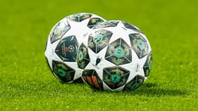 Des ballons de la Ligue des champions, le 5 mars 2025