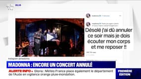 Dimanche, Madonna a de nouveau annulé un concert, 45 minutes avant son début