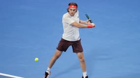 Stephanos Tsitsipas, face à Medjedovic, à Doha, le 18 février 2025
