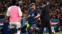 La moue de Lionel Messi après son remplacement par le coach du PSG Mauricio Pochettino contre Lyon au Parc des Princes, le 19 septembre 2021 
