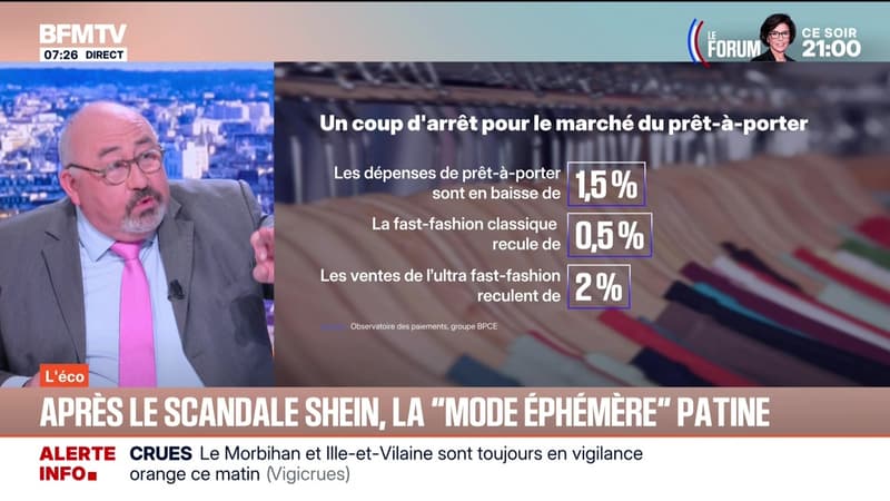 BFM éco : Après le scandale Shein, la "mode éphémère" patine - 26/01