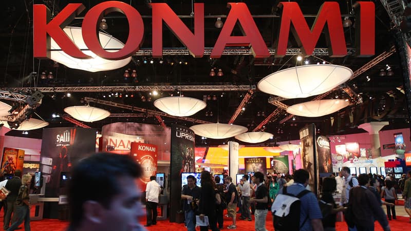 Stand de l'éditeur de jeux vidéo japonais Konami à Los Angeles, le 16 juin 2010.