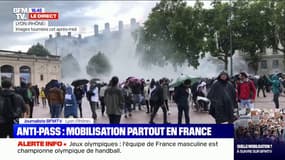 Tensions à Lyon en marge de la manifestation contre le pass sanitaire