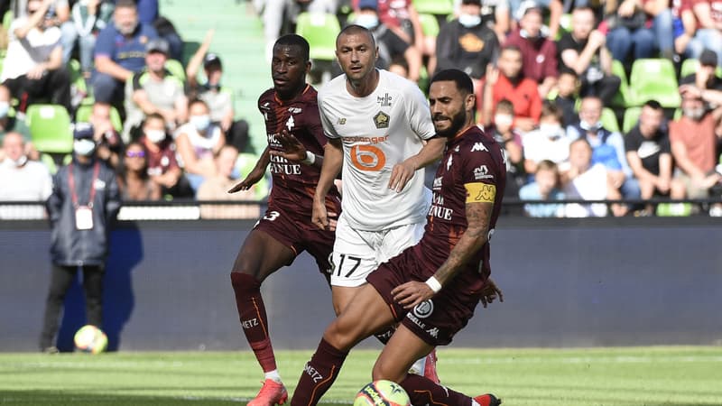 Burak Yilmaz lors de Metz-LOSC
