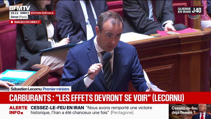 Réouverture du détroit d'Ormuz: "Il est évident que les effets devront se voir à la pompe à partir de la fin du week-end/début de semaine prochaine", explique Sébastien Lecornu