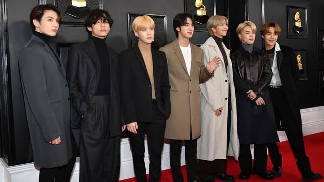 Le groupe BTS en janvier 2020 à Los Angeles