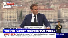 "Il n'est jamais trop tard": pour Emmanuel Macron, à Marseille, "L'urgence, c'est d'accélérer"