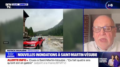 Nouvelles inondations à Saint-Martin-Vésubie - 24/06