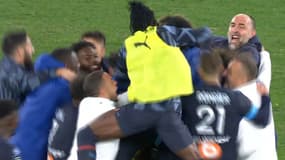 Igor Tudor en folie avec les joueurs de l'OM, le 13 novembre 2022