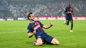 Fabian Ruiz, célébrant ici son but en finale de la Coupe de France, le 25 mai 2024, explique qu'il a dû se battre pour gagner sa place au PSG