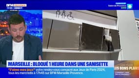 Marseille: un touriste reste bloqué plus d'une heure dans une sanisette publique