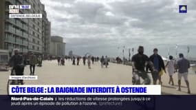 Côte belge: la baignade interdite à Ostende