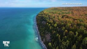 Les très belles images aériennes des forêts du Michigan aux couleurs de l'automne