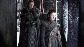 Sophie Turner et Maisie Williams dans la série "Game of Thrones".