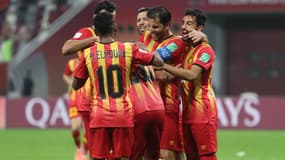 Les joueurs de l'Espérance de Tunis, à Doha le 17 décembre 2019