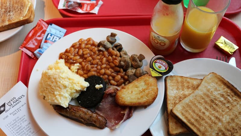 Le petit déjeuner des Britanniques est plus salé que celui des Français
