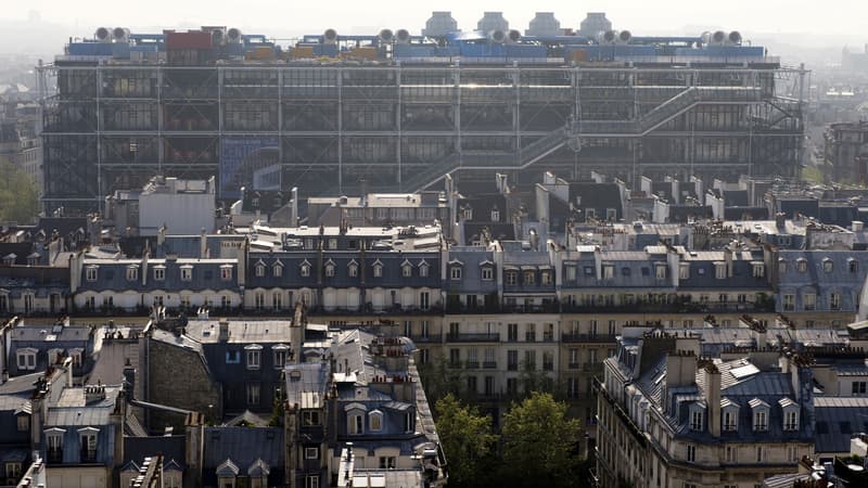 Une vue aérienne de Beaubourg